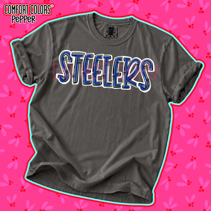 Steelers Royal Blue Gray Spirit Stack DTF transfer