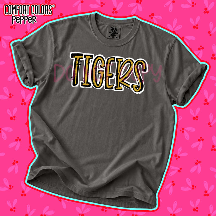 Tigers Vegas Gold Black Spirit Stack DTF transfer