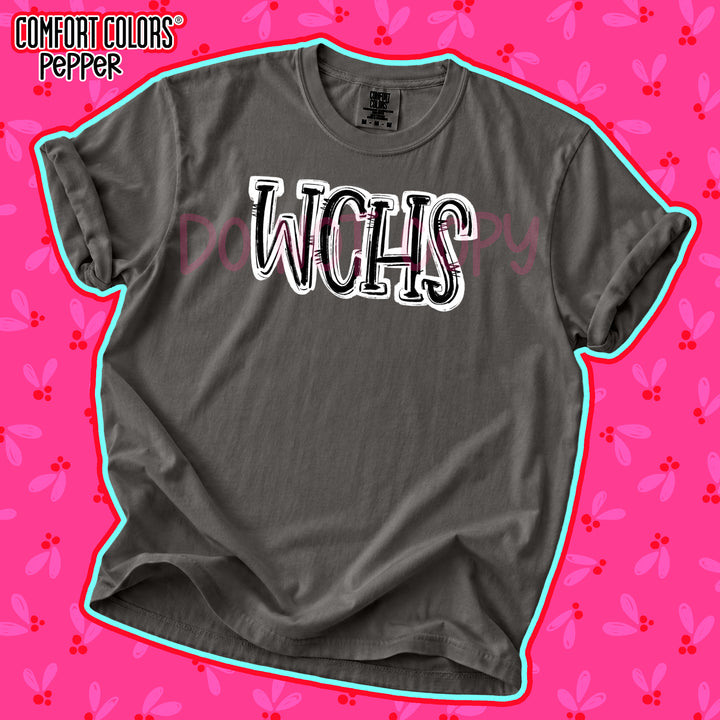 WCHS Black White Spirit Stack DTF transfer
