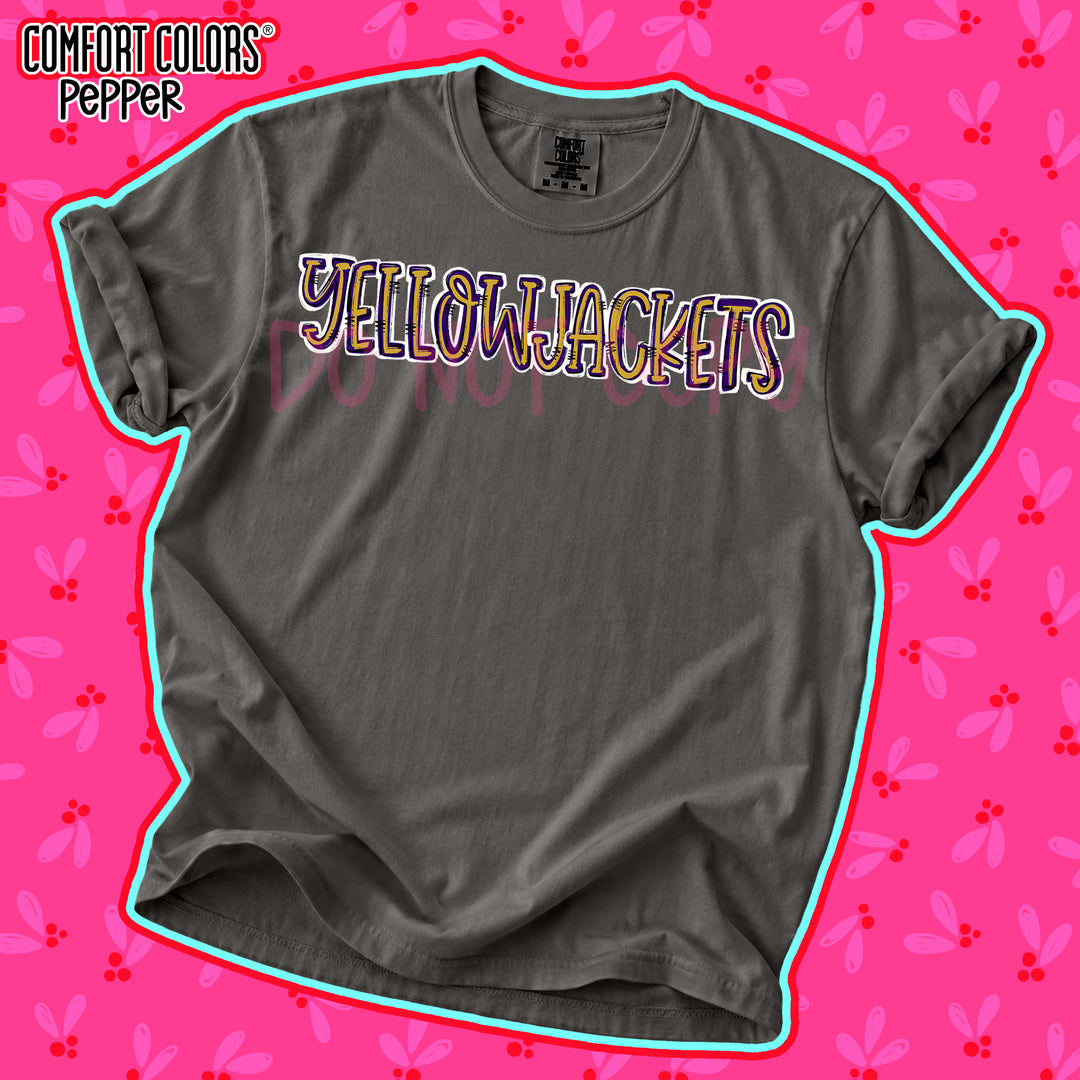 Yellowjackets Vegas Gold Purple Spirit Stack DTF transfer