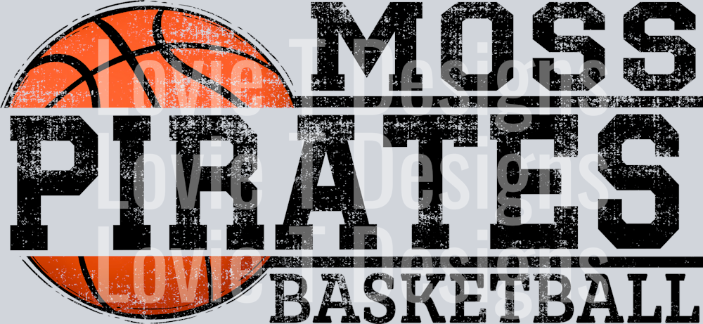 SPLIT BALL BASKETBALL MOSS PIRATES