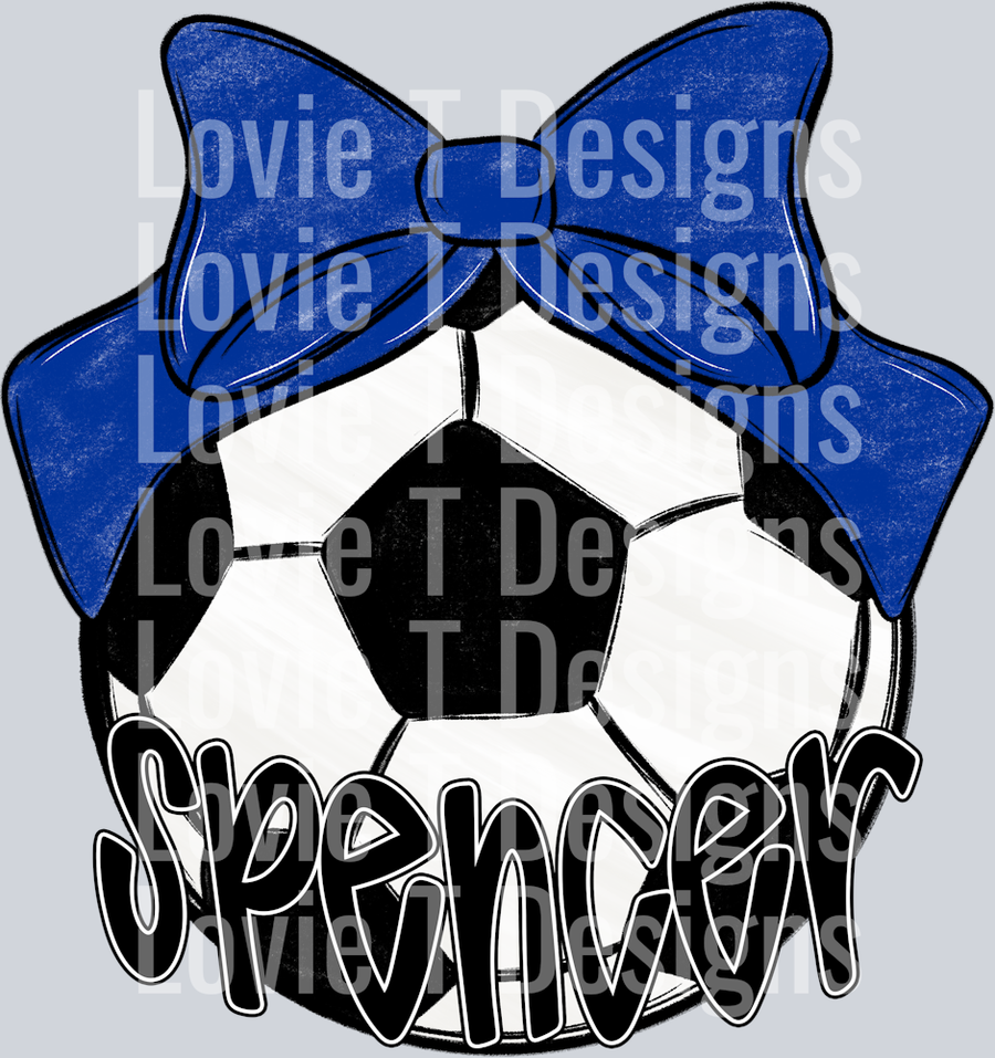 Sport Bow Balls SOCCER SPENCER ROYAL