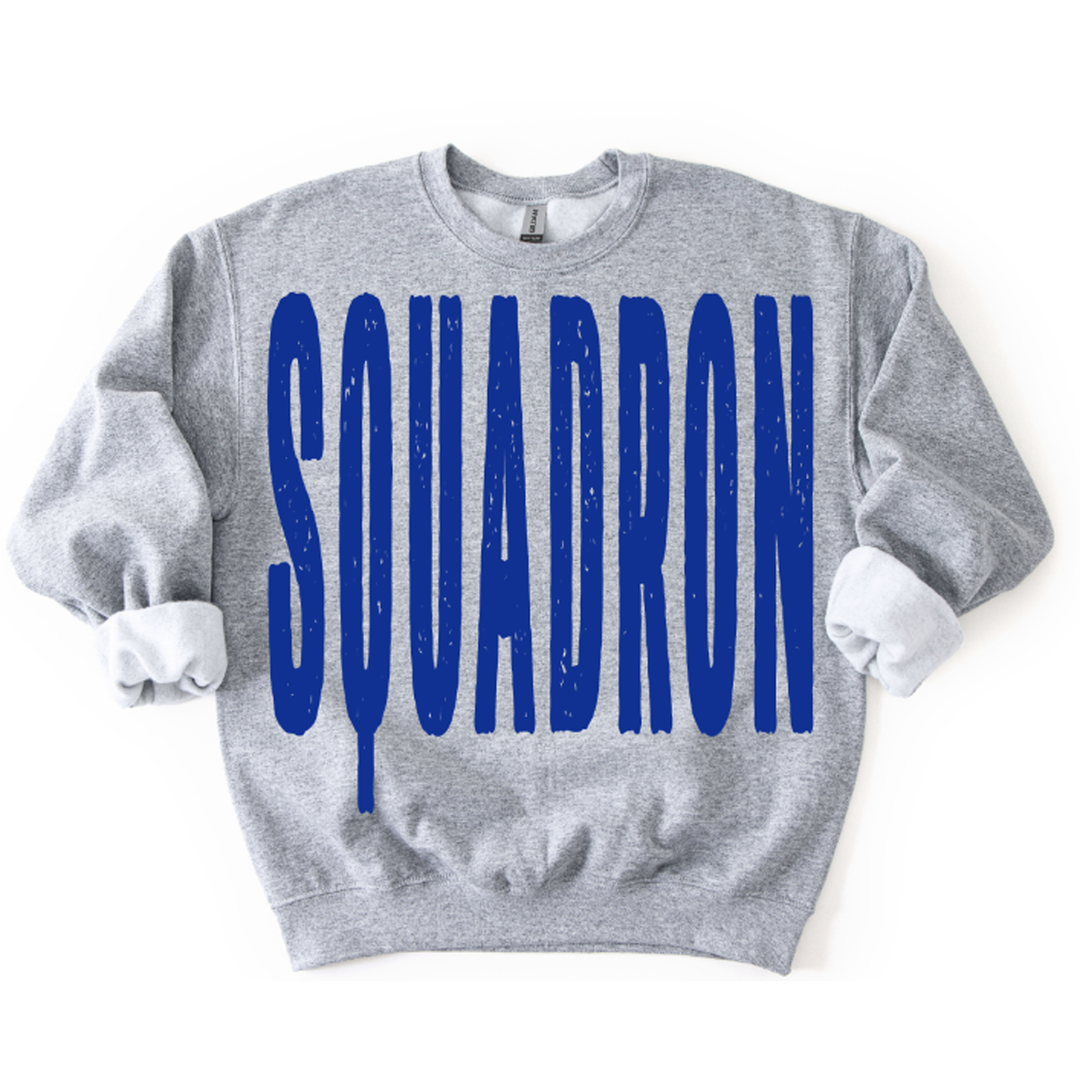 Squadron Royal Blue Grunge Mascot – DTF Transfer