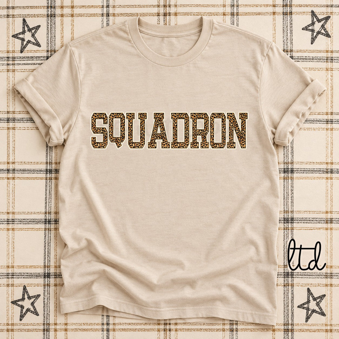 Squadron Dark Leopard Mascots DTF transfer mockup