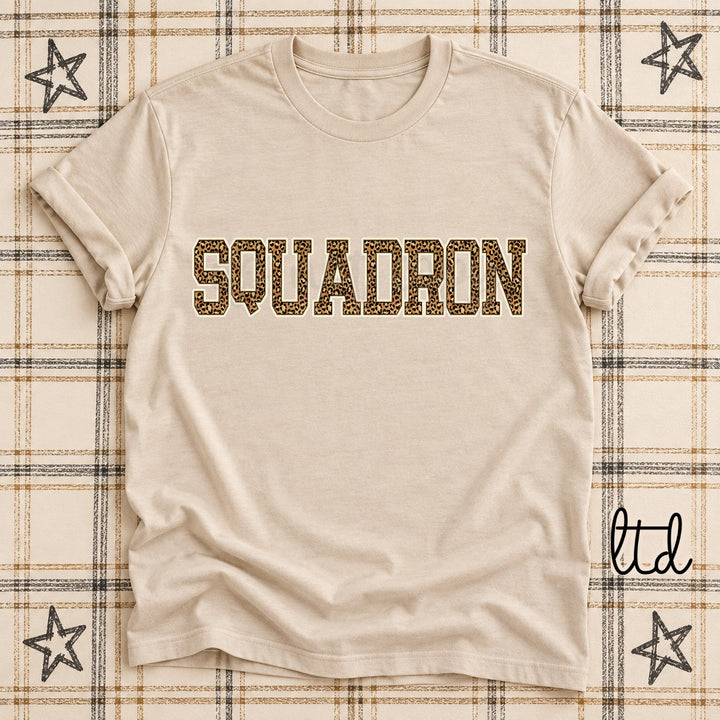 Squadron Dark Leopard Mascots DTF transfer mockup