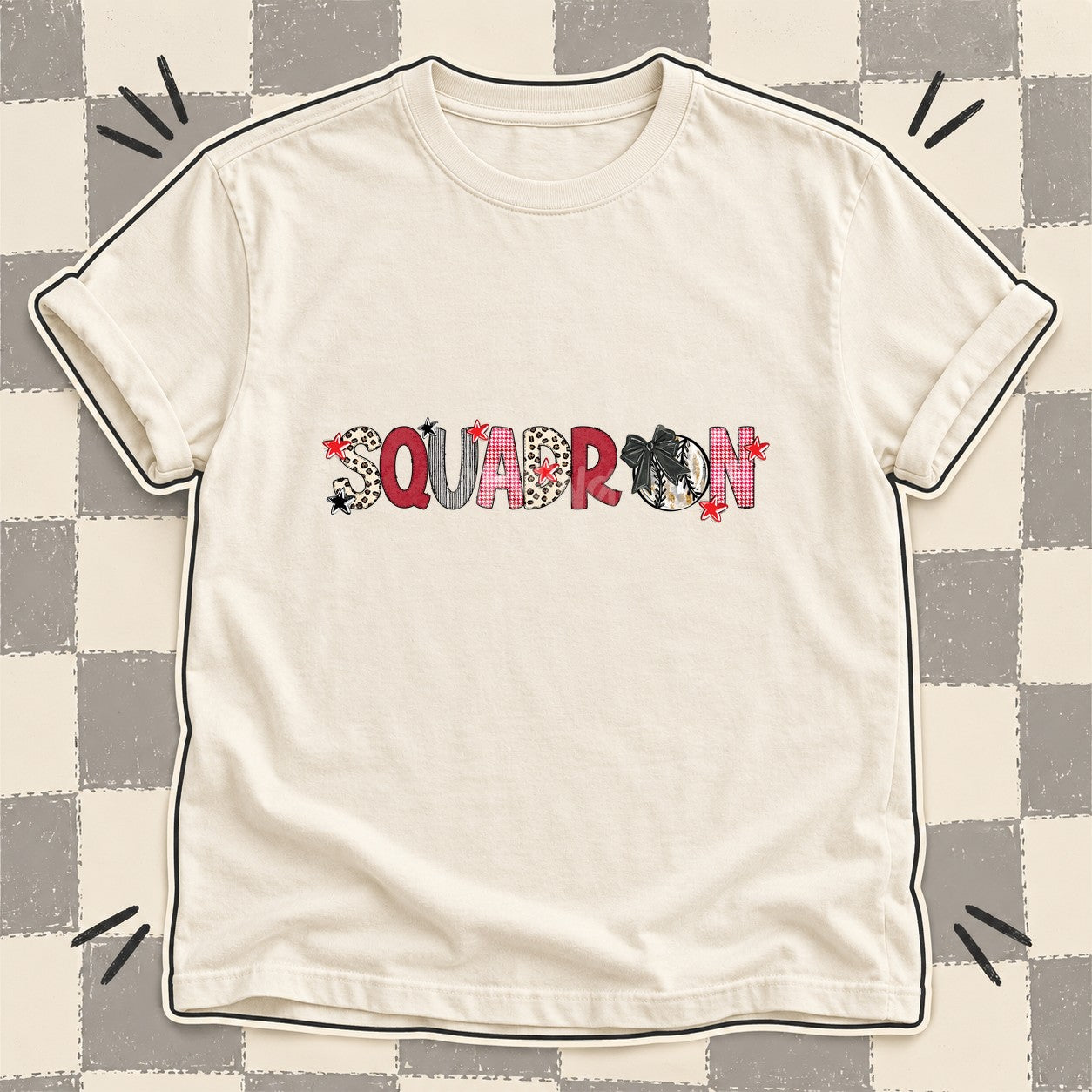 Mixed Doodle Baseball Mascots – Stitched Ballpark Squadron design