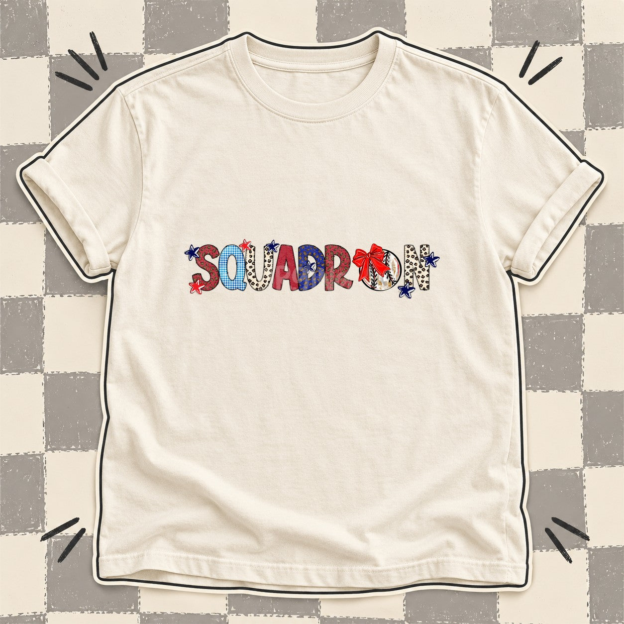 Mixed Doodle Baseball Mascots – Leopard Red Navy Squadron design