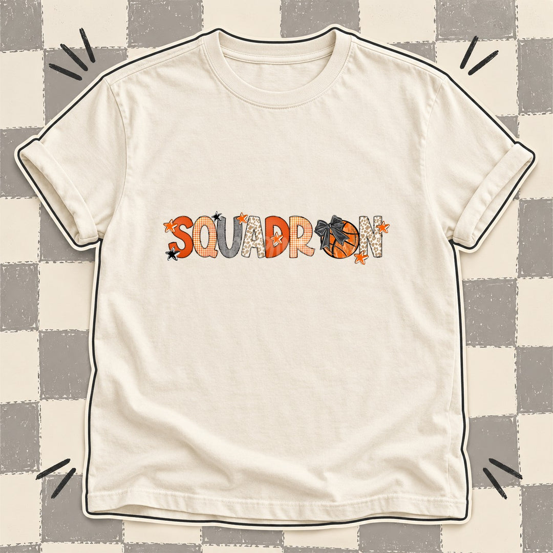 Squadron Mixed Doodle Basketball Mascots – Hoops Houndstooth DTF transfer mockup