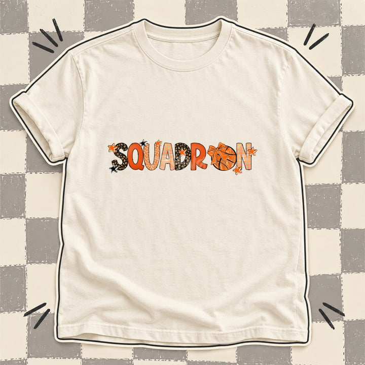 Squadron Mixed Doodle Basketball Mascots – Leopard Court DTF transfer mockup