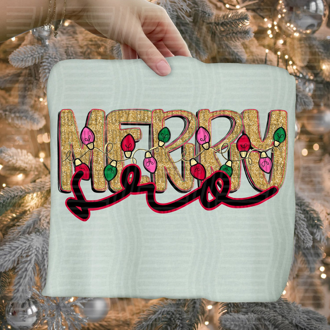 SRO Merry Lights School Staff DTF transfer