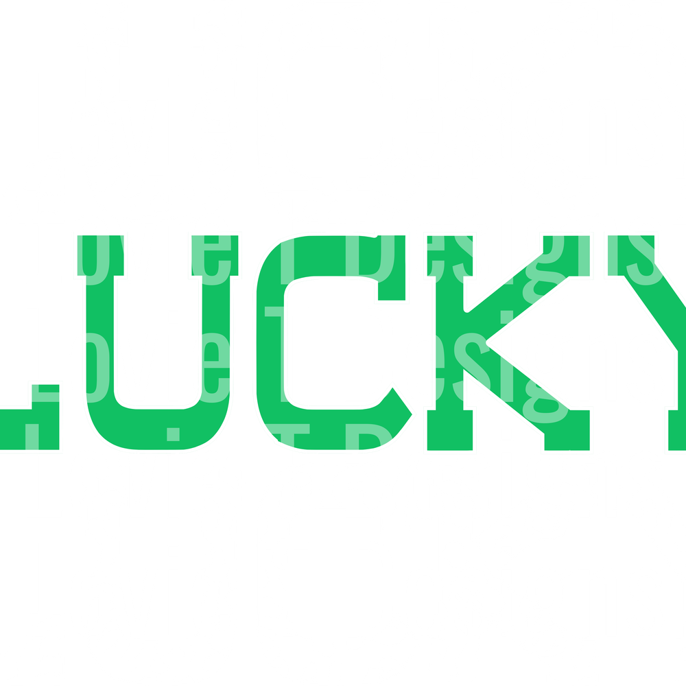 STACKED LEOPARD LUCKY GREEN WHITE