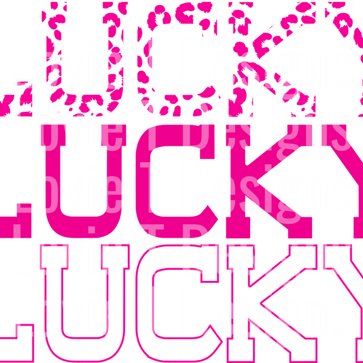 STACKED LUCKY LEOPARD ST PATRICKS DAY