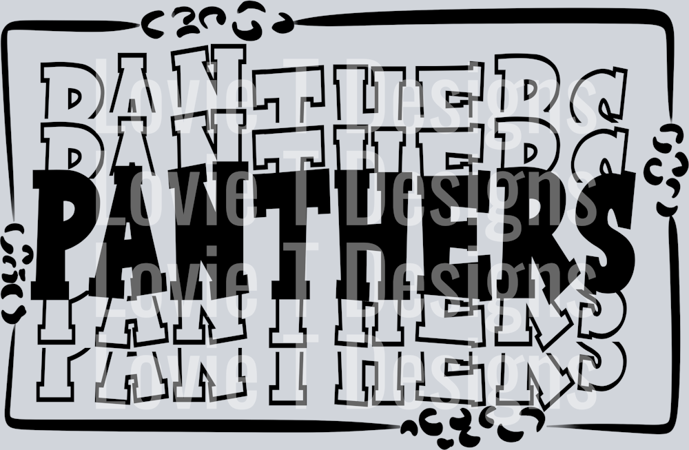 STACKED MASCOTS Panthers