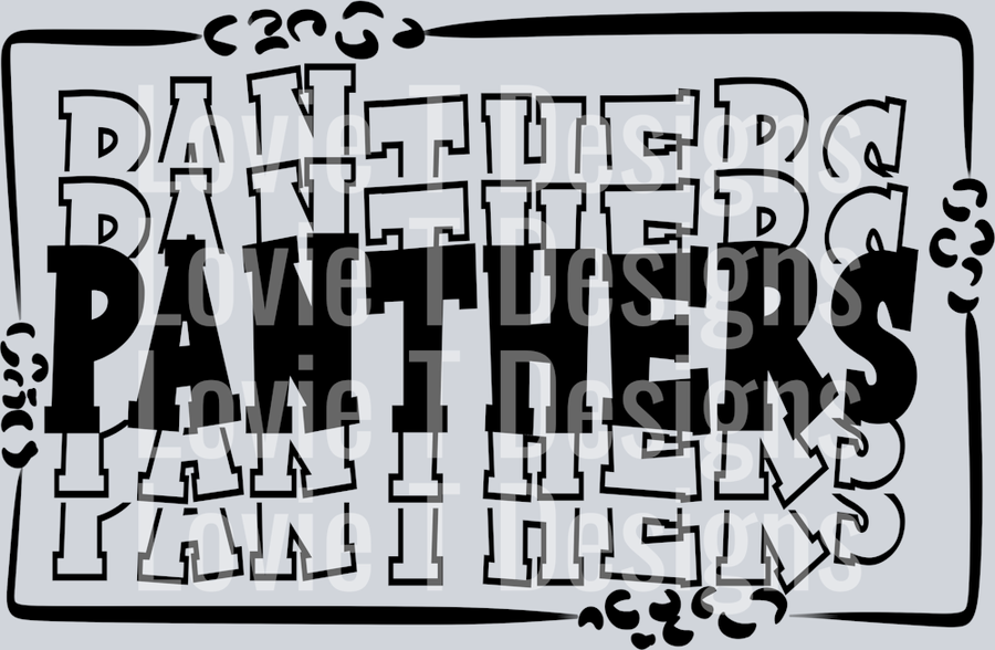 STACKED MASCOTS Panthers