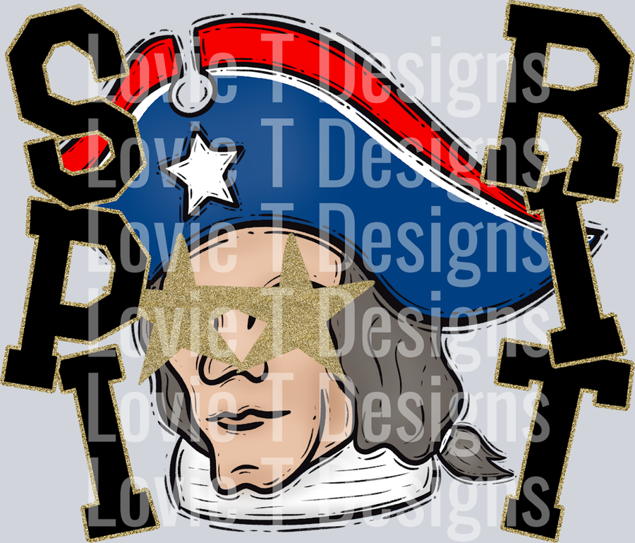 STARRY EYED PATRIOT SPIRIT GOLD TRIM