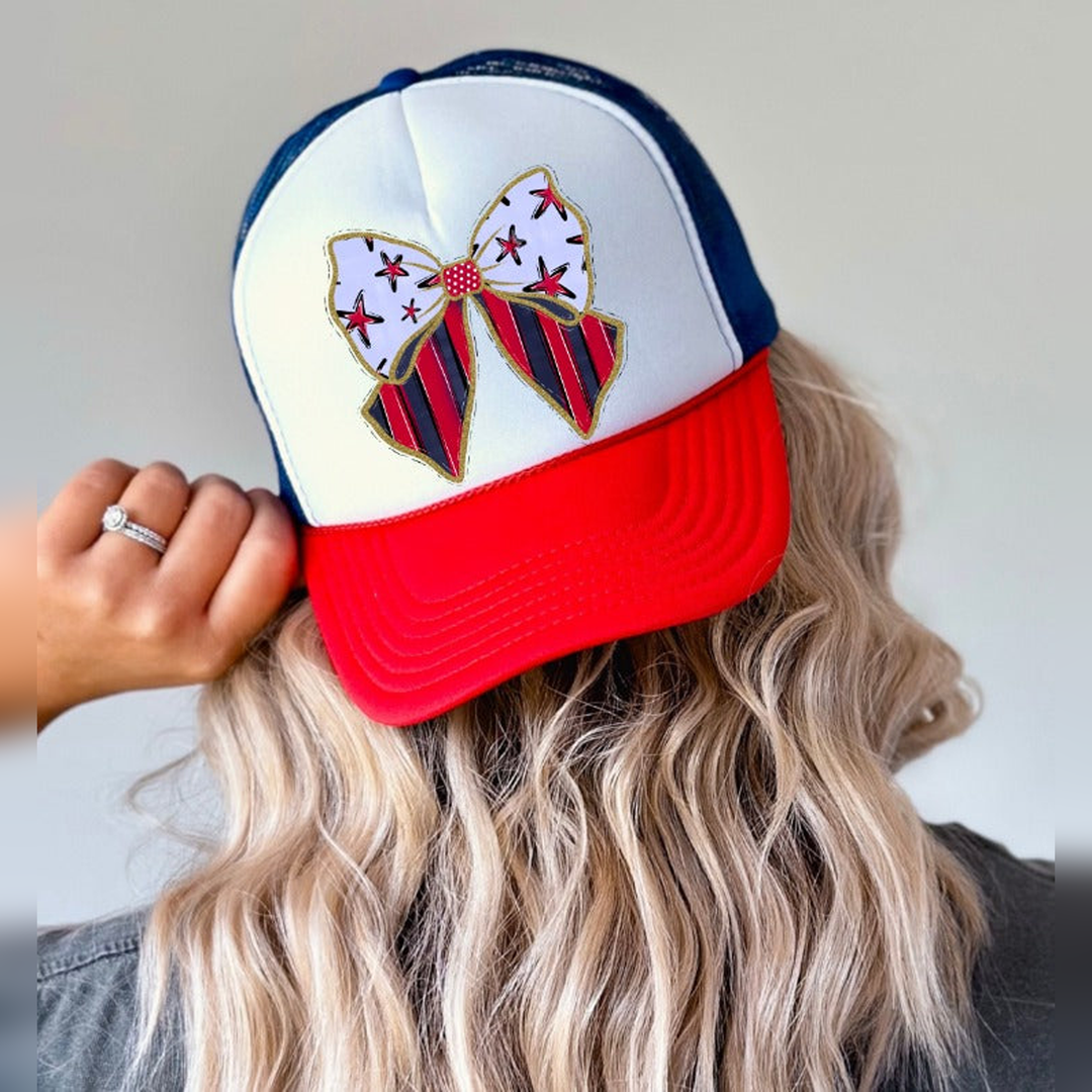 Stars and Stripes Bow – DTF Transfer