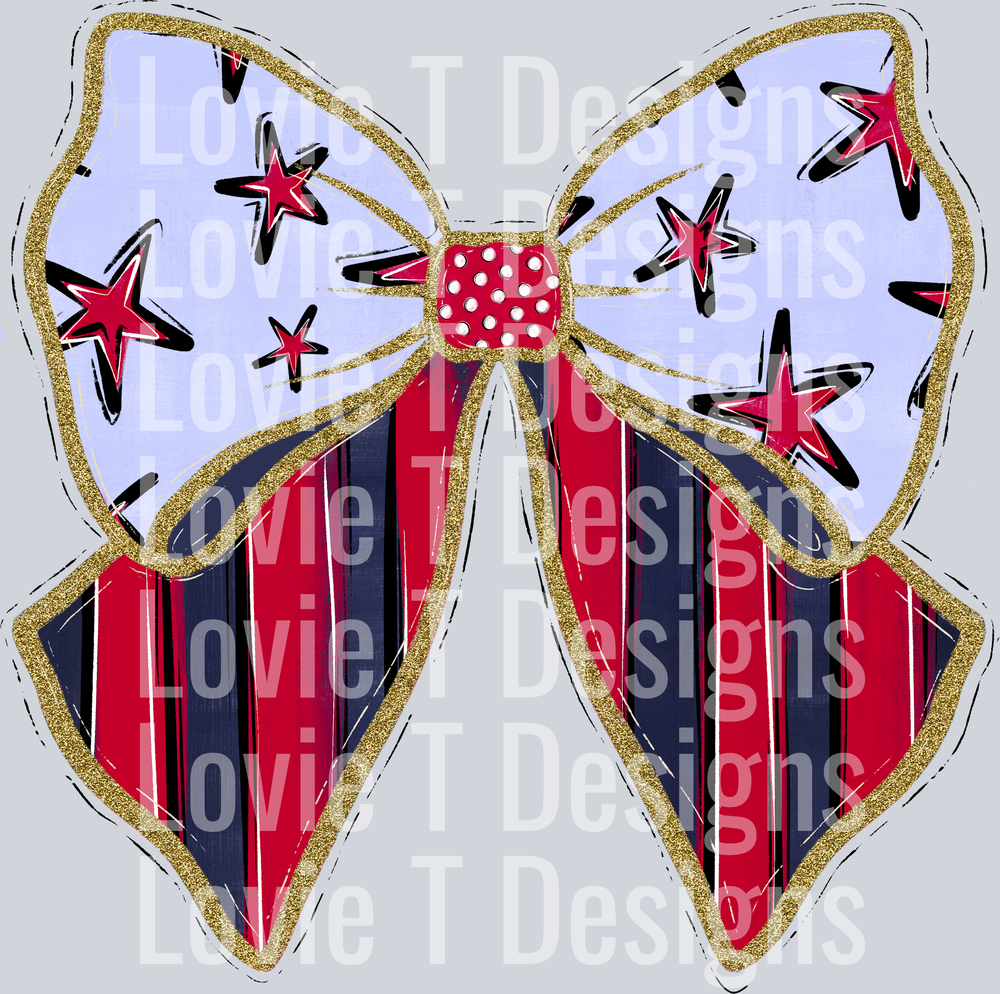 STARS AND STRIPES BOW