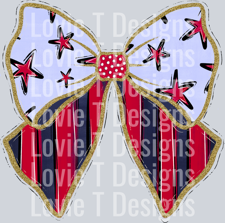 STARS AND STRIPES BOW