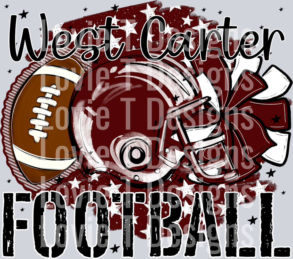 STARS FOOTBALL WEST CARTER MAROON