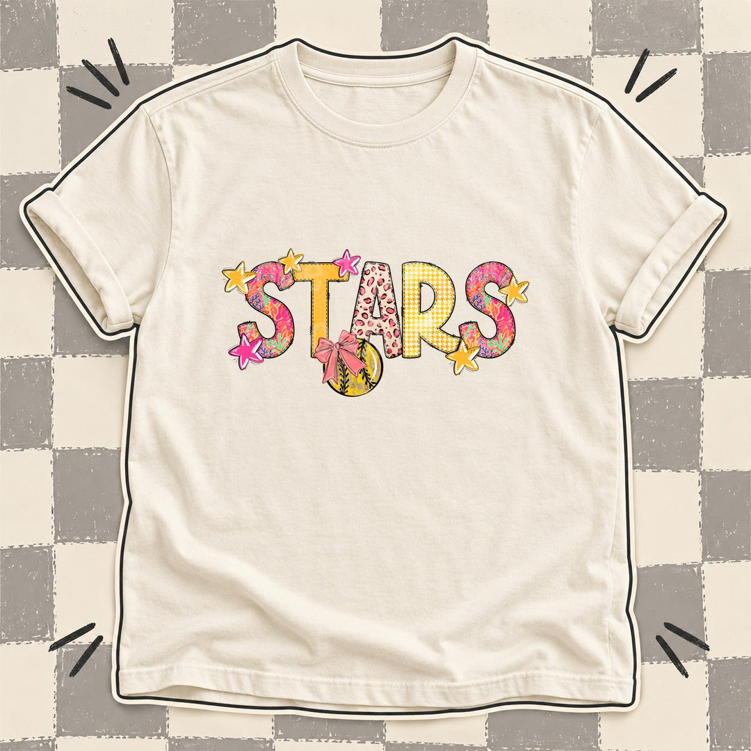 Stars Mixed Doodle Softball Mascots – Softball Brights DTF transfer mockup