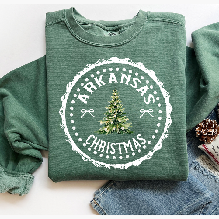State Christmas Stamp Arkansas – DTF Transfer