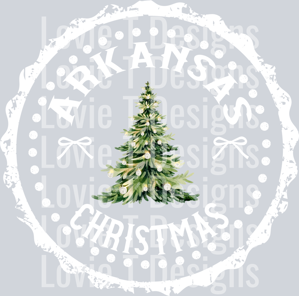 STATE CHRISTMAS STAMP Arkansas