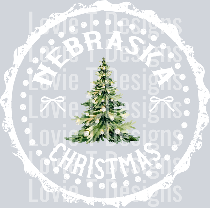 STATE CHRISTMAS STAMP Nebraska