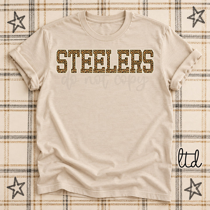 Steelers Dark Leopard Mascots DTF transfer