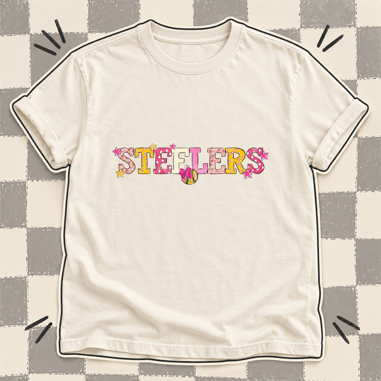 Mixed Doodle Softball Mascots – Sweet Softball Steelers design