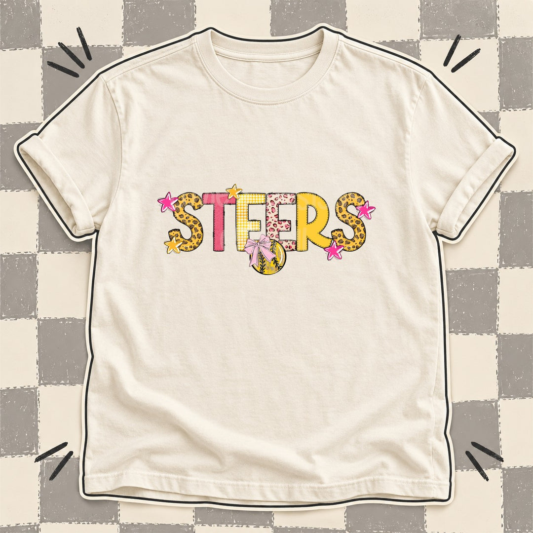 Steers Mixed Doodle Softball Mascots – Sunshine Leopard DTF transfer mockup
