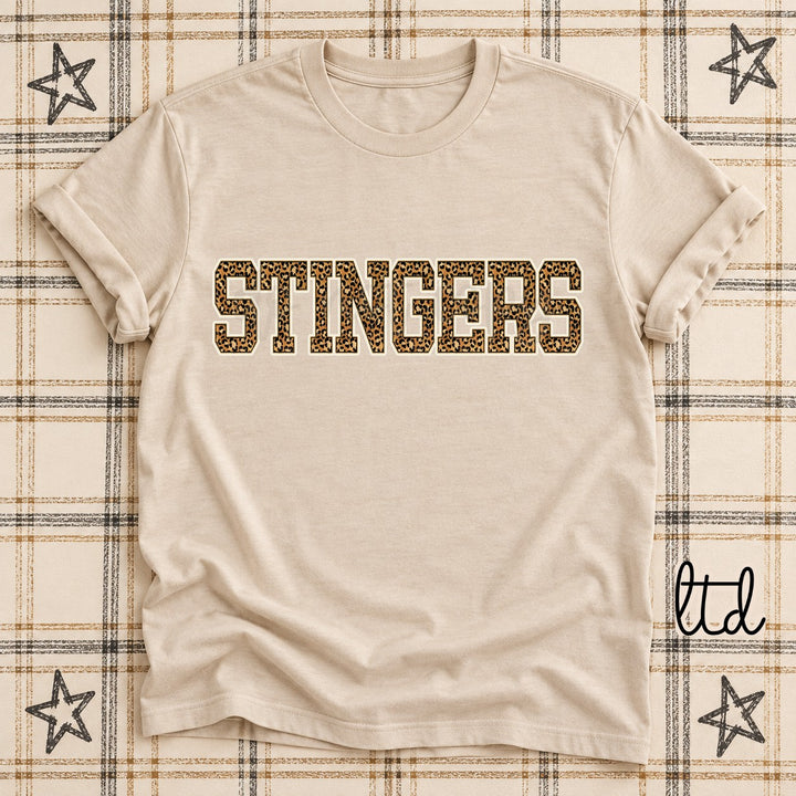 Stingers Dark Leopard Mascots DTF transfer mockup