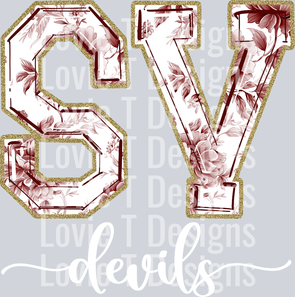 SV DEVILS MAROON TOILE