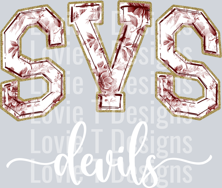 SVS DEVILS TOILE MAROON