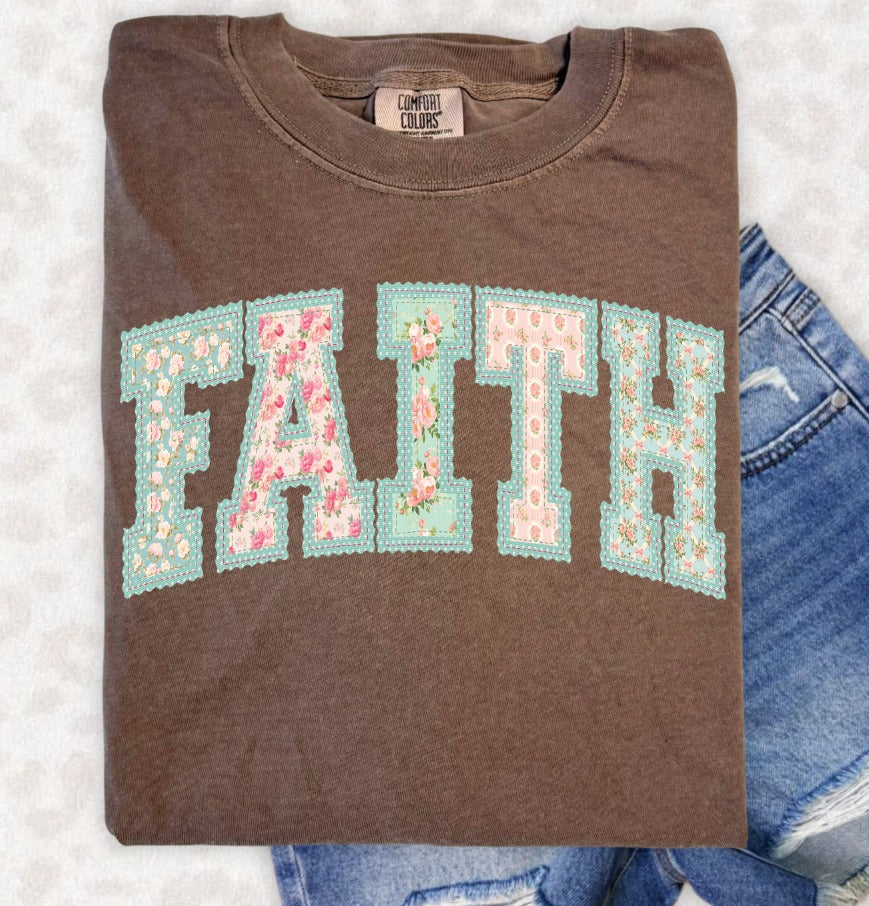 Sweet Vintage Faith DTF transfer design