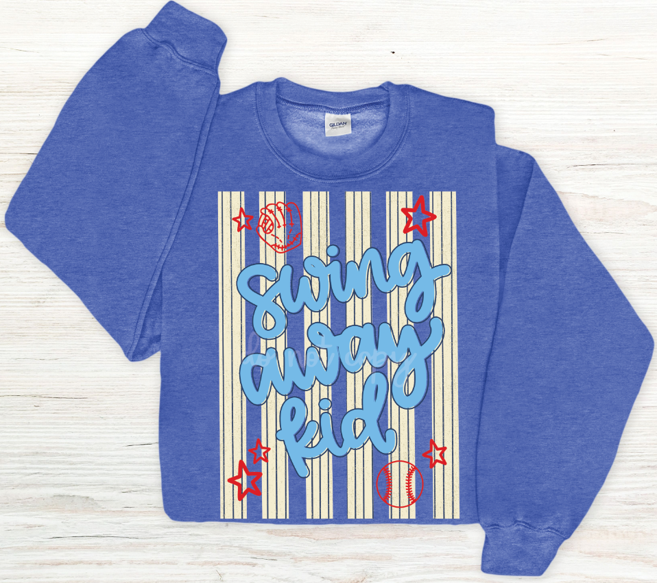Swing Away Kid DTF transfer design