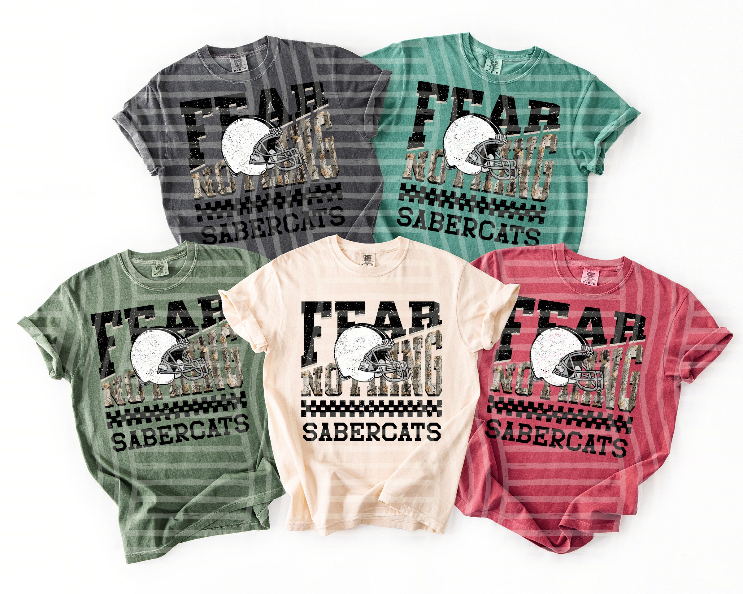 Fear Nothing Mascots Sabercats design