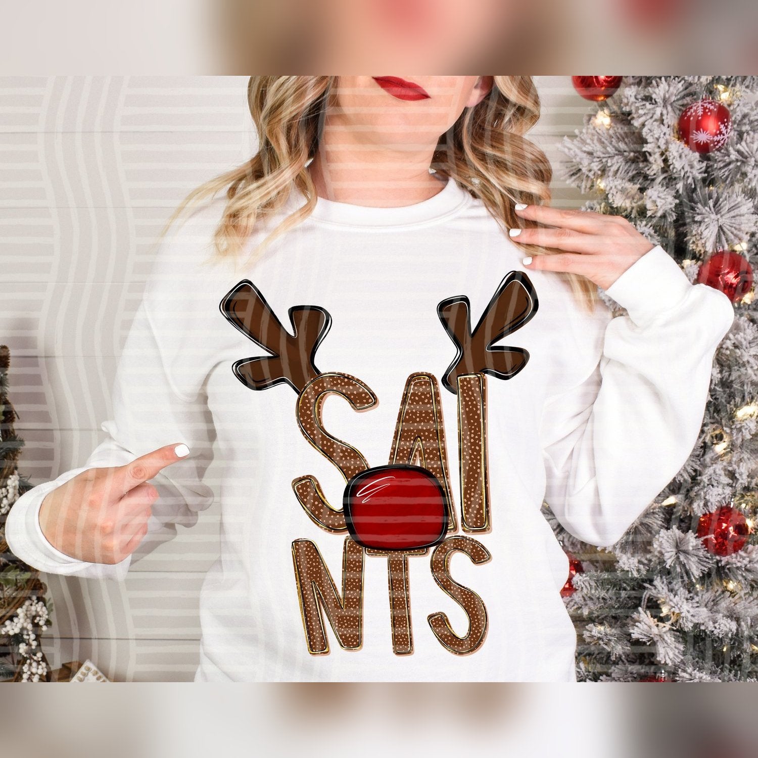 Deer Antler Mascots Saints design