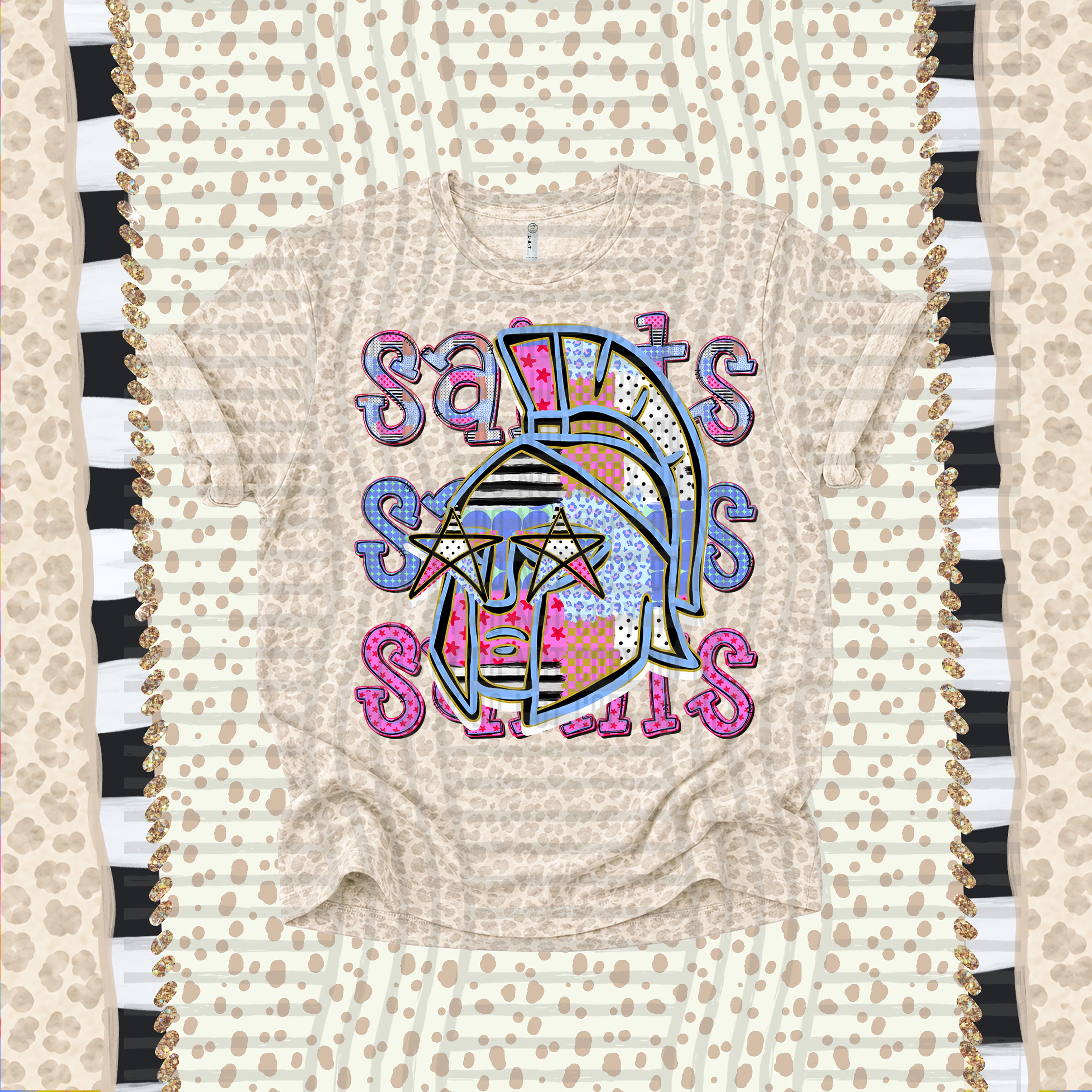 Dolly Doodle Mascots Saints design