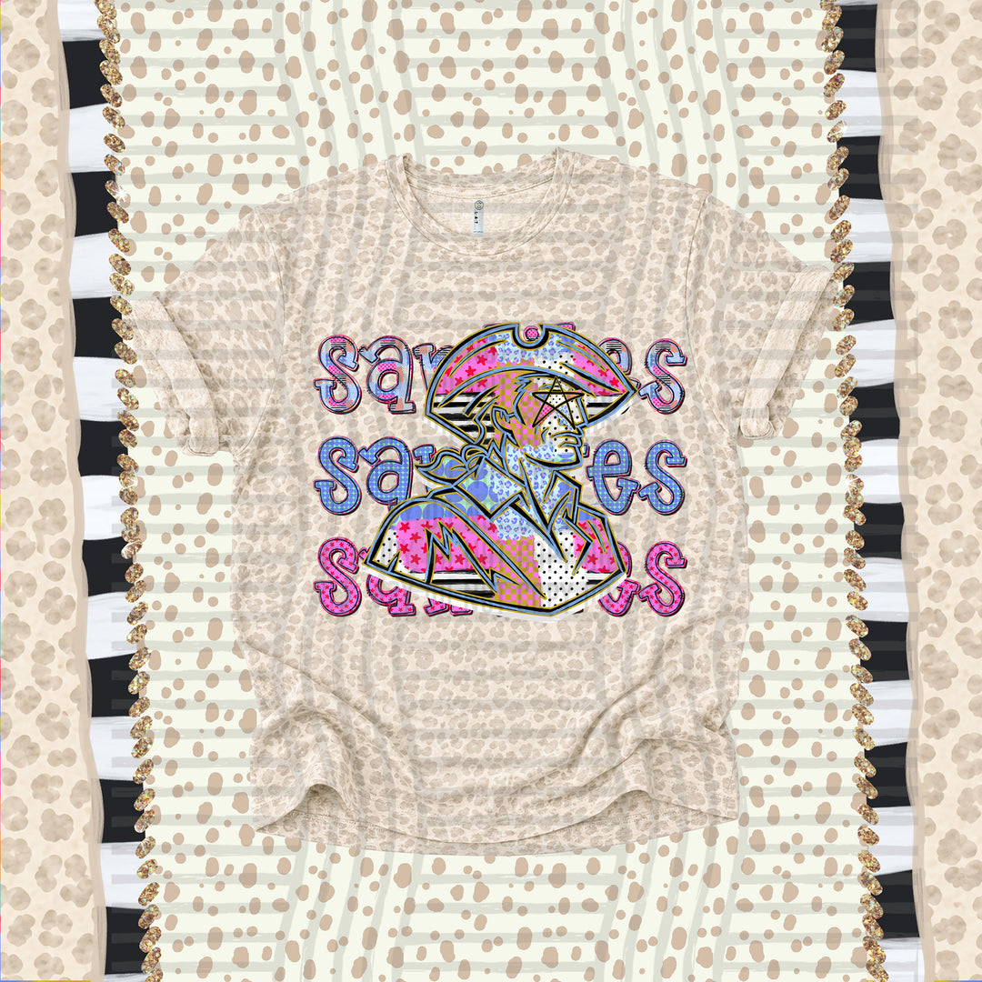 Sandites Dolly Doodle mascot DTF transfer
