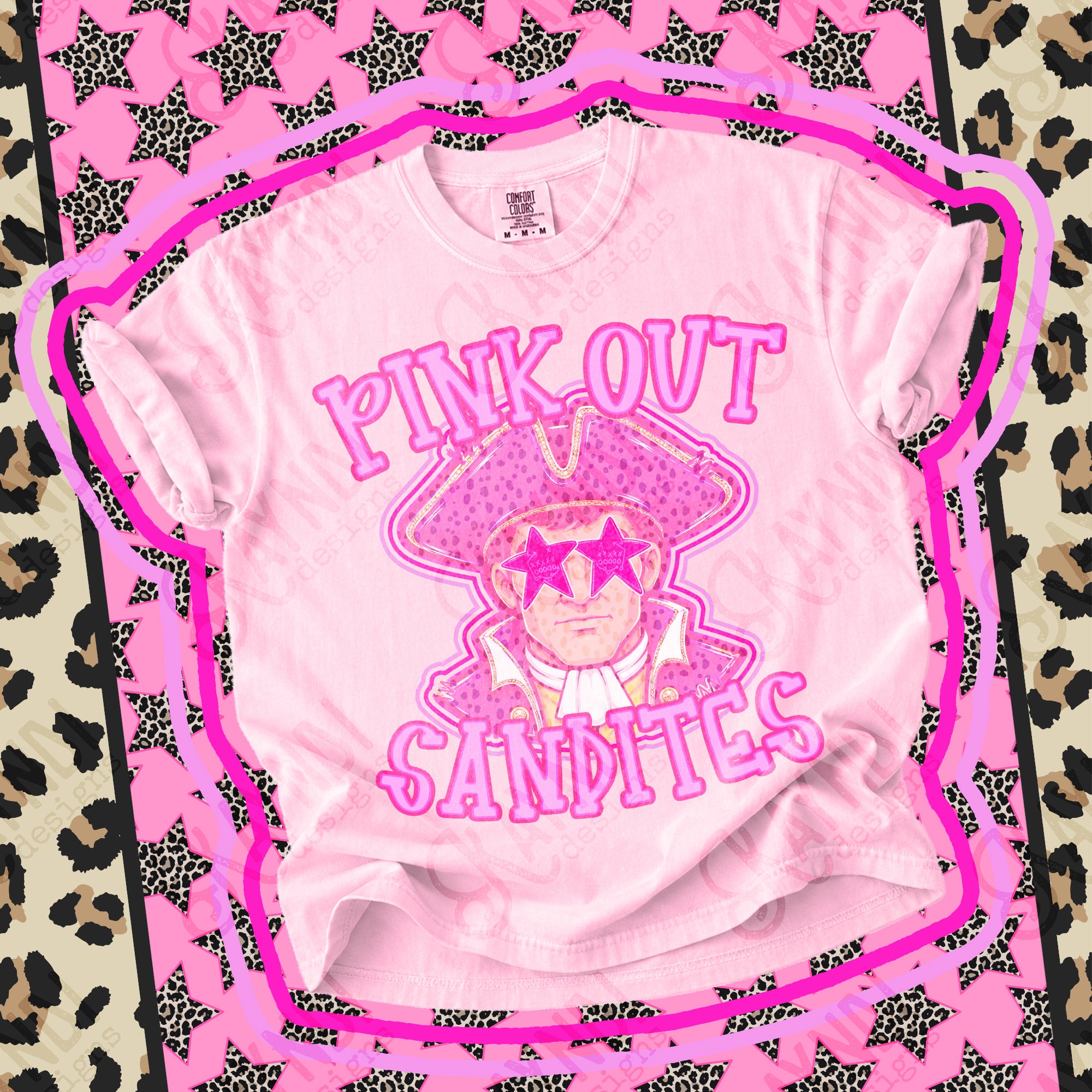 Pink Out Mascots Sandites mockup