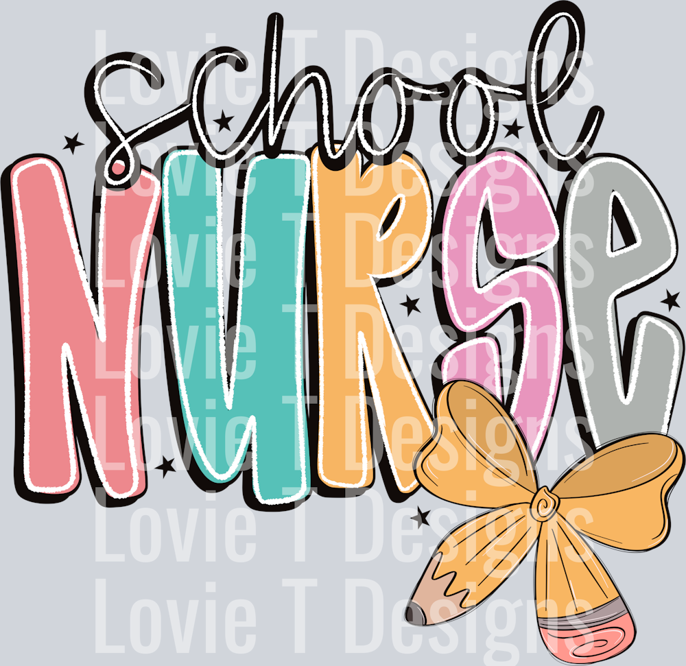 School Nurse Doodle Pencil