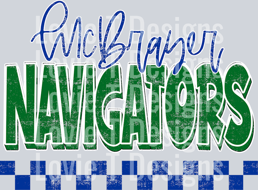 School Spirit Grunge MCBRAYER NAVIGATORS