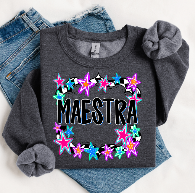 School Stars Set Maestra DTF transfer design – image 1