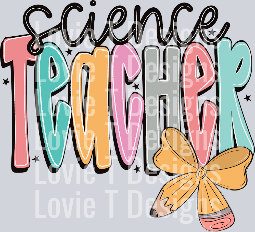 Science Teacher Doodle Pencil