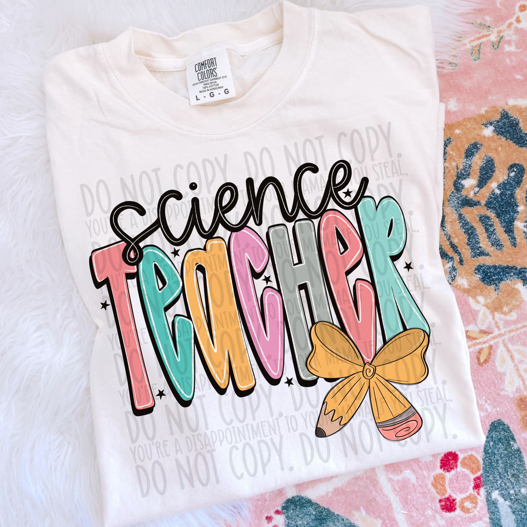 SCIENCE TEACHER DOODLE PENCIL