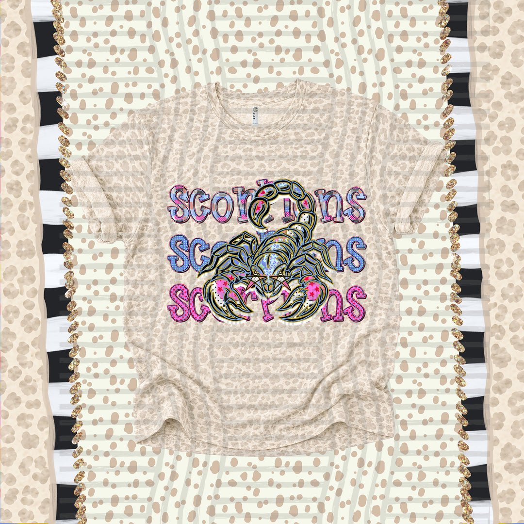 Scorpions Dolly Doodle mascot DTF transfer