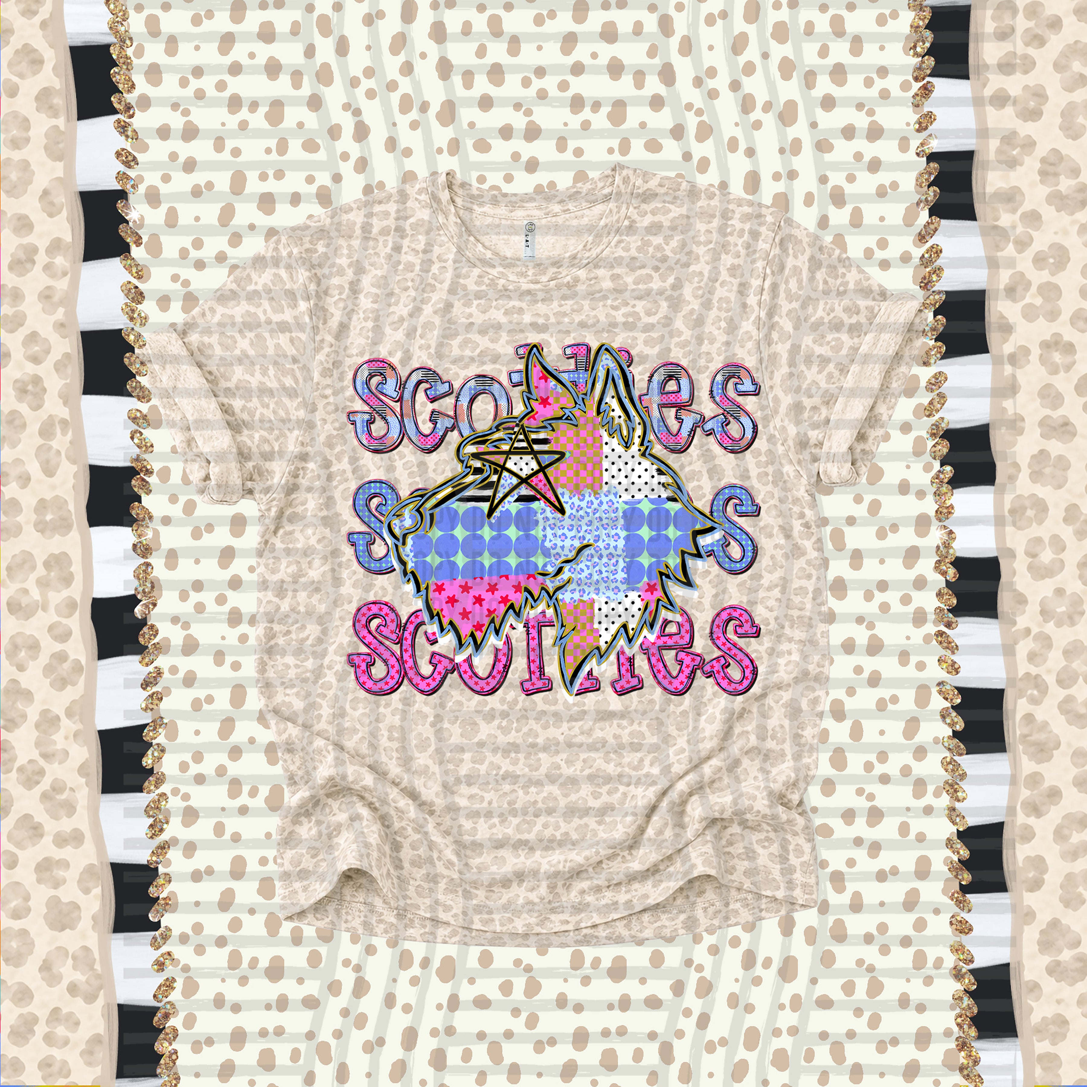 Dolly Doodle Mascots Scotties design