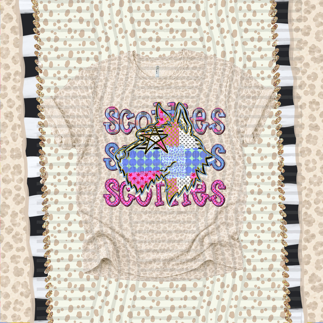 Scotties Dolly Doodle mascot DTF transfer