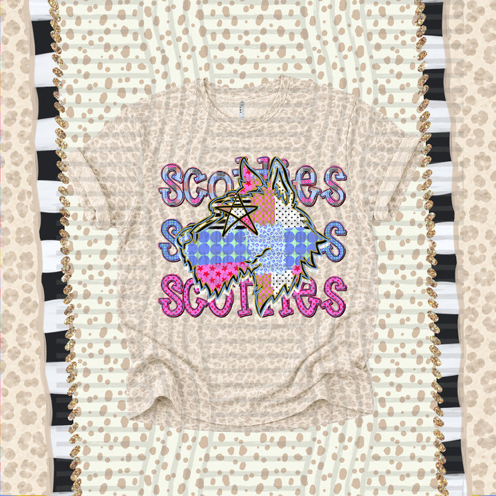 Scotties Dolly Doodle mascot DTF transfer