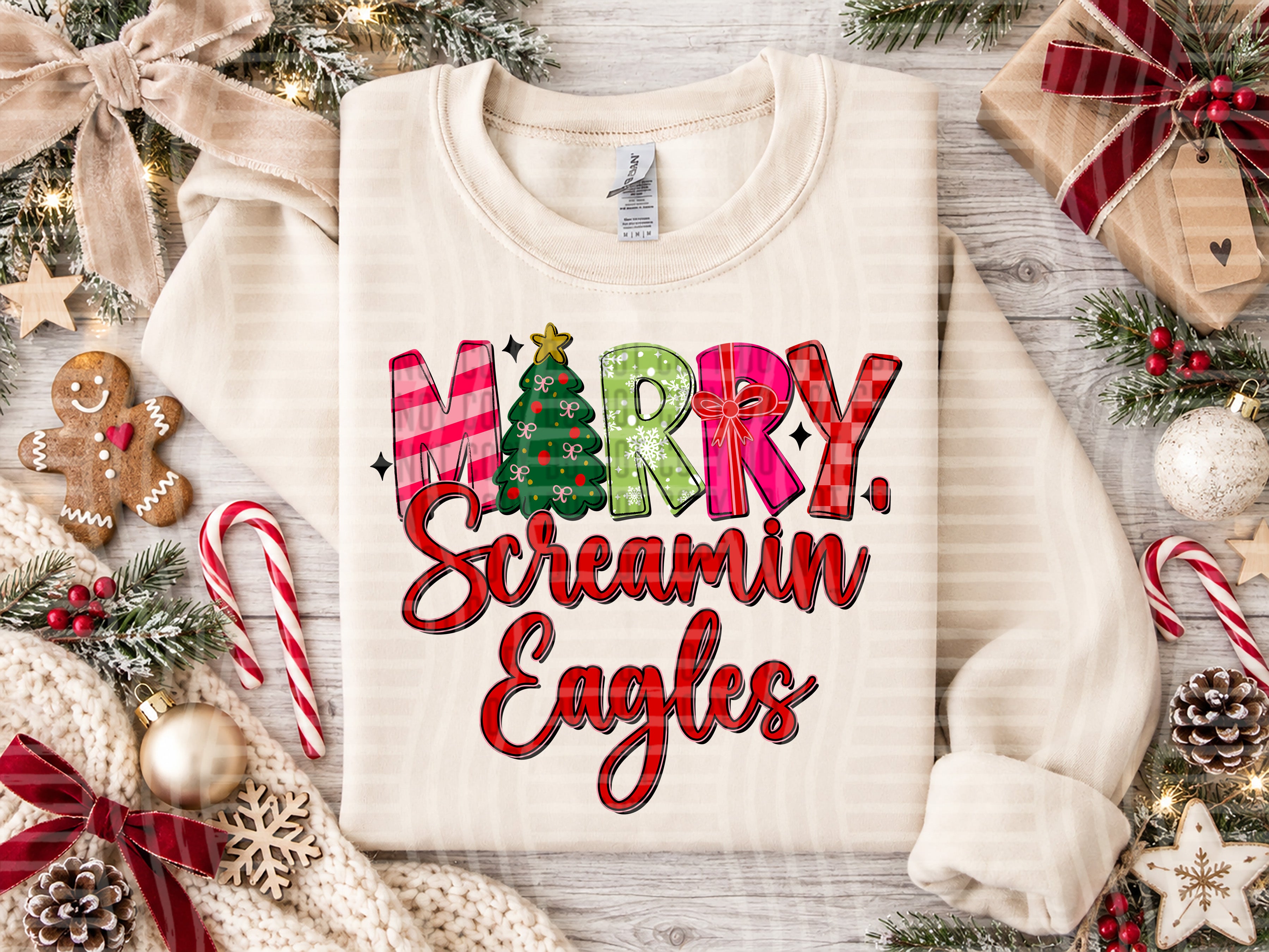 Merry Mascots Screamin Eagles design